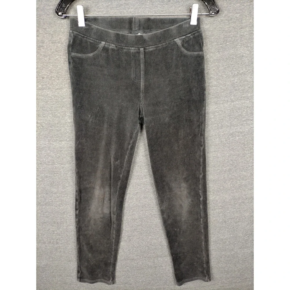 Hanna Andersson Girls Pants 12 Black Ribbed Velour‎ Casual Pajama Comfy